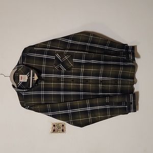 Levi Strauss mens XXL long sleeve green plaid shirt. New never worn.